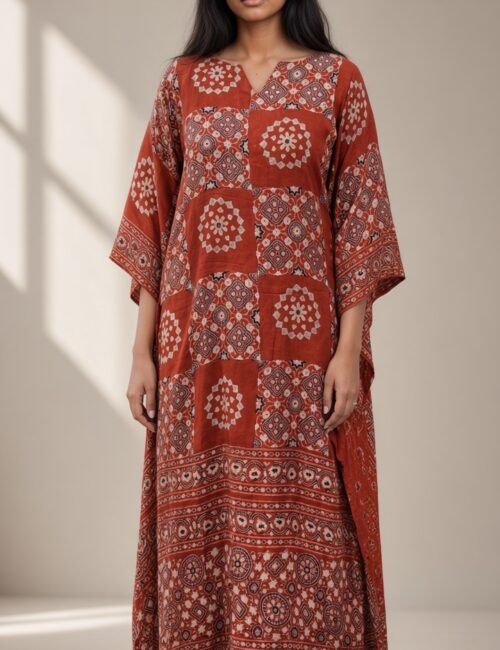 Burnt Orange Kaftan
